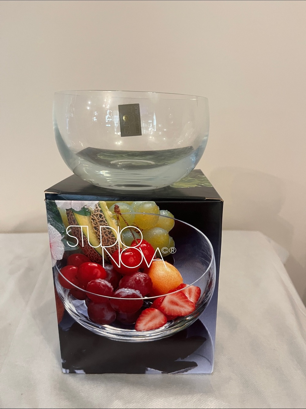 Studio Nova Clear Glass Fruit and Serving Bowl